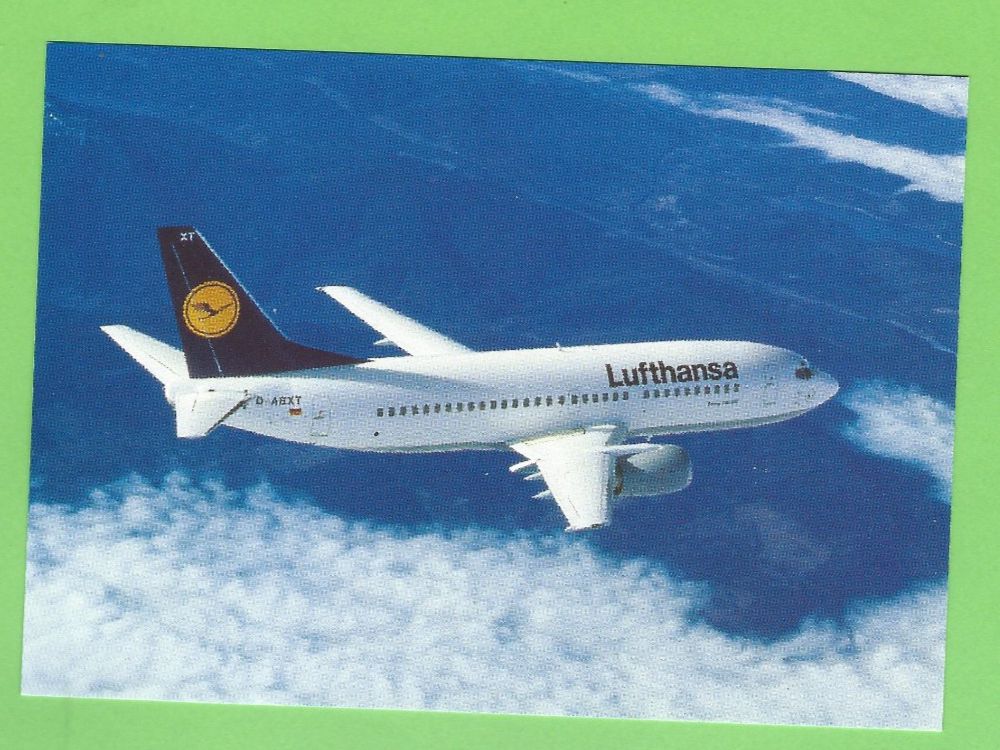 Cartoline postali: Lufthansa Boeing 737-300 – Usato da Zürich venduto da t24_de