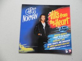 LP Rock Pop Sänger Chris Norman 1988 Hits from the Hearts