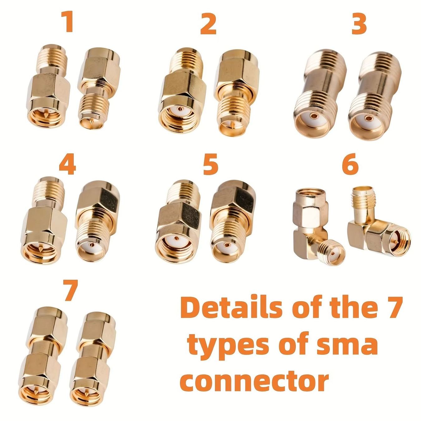 Funktechnik: SMA HF Adaptersatz mit Kabel SMA Adapter Stecker Buchse – Neu und originalverpackt aus Zürich von buyfinest 1