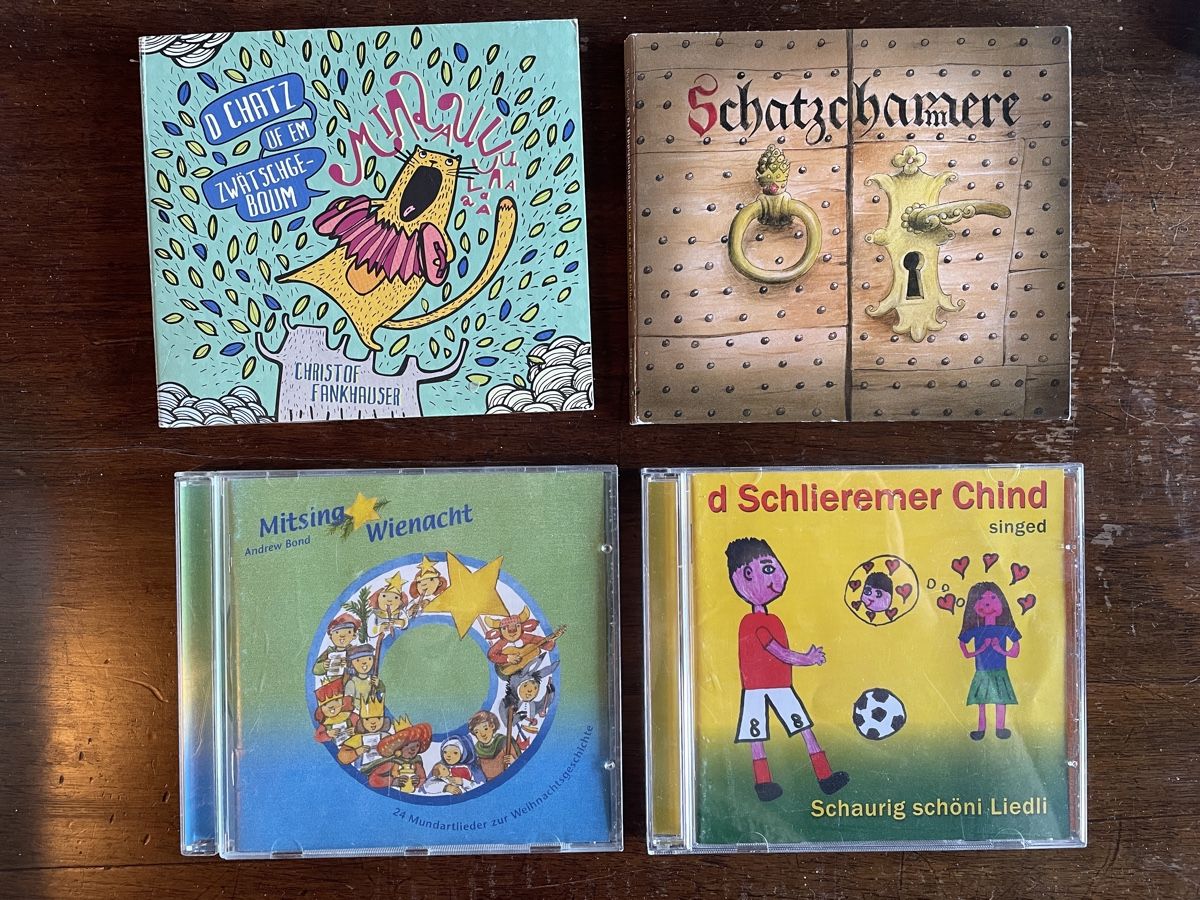CD: 4 Kinder-Lieder-CD‘s Schlieremer Chind – Usato da Gelterkinden venduto da highfligh