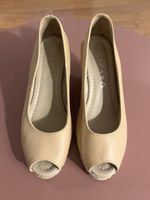 Mascaró Keilabsatz Schuhe, Beige, Grösse 38, Top Zustand!