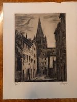 Georges Payer (1879-1946) Lausanne, la cathédrale et la Cité