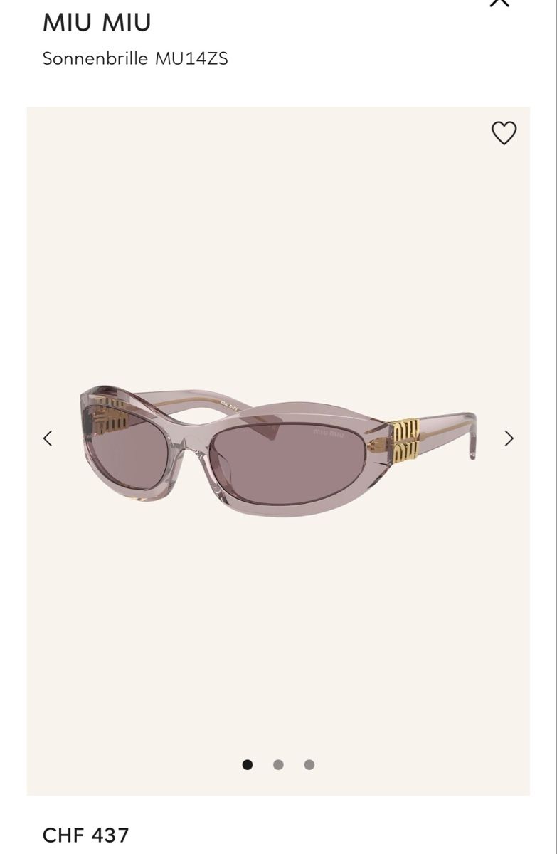 Miu Miu Occhiali & Lenti: Miu Miu Sonnenbrille MU14ZS  – Nuovo (secondo la descrizione) da Zürich venduto da Nnnn161 1