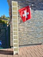 Schmales Wandregal CD-Regal weiss gebraucht Zustand