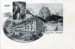 Rosenlaui  BE  mit Gletscherschlucht unnd Kurhaus