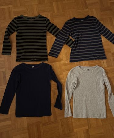 Kinder T-Shirts Langarm Grösse 110/116