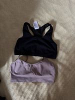 Sport BHs schwarz und lila Grösse M neu
