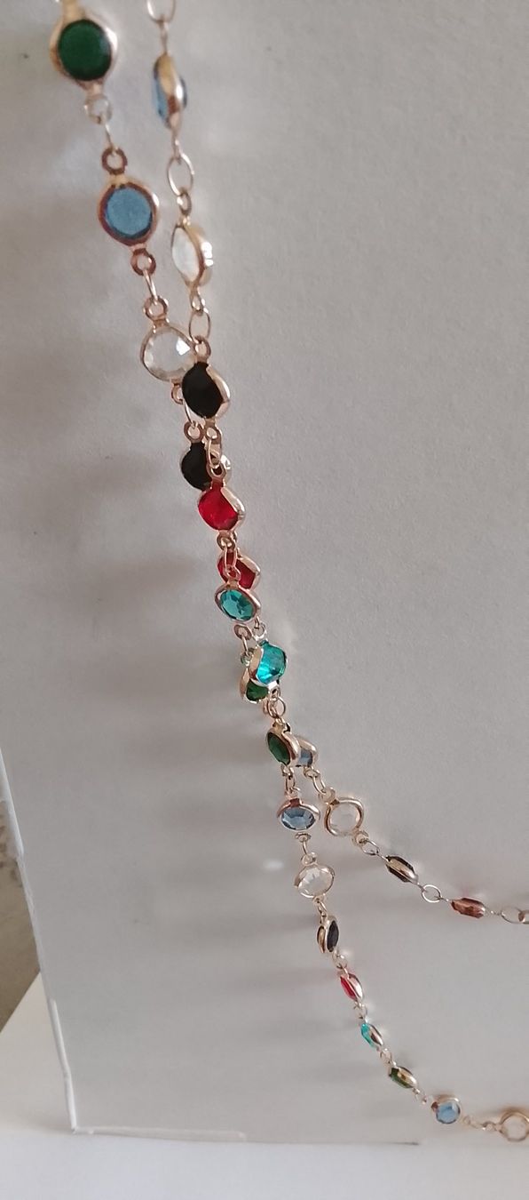 Catenine: Goldige Kette mit Steinen – Usato da Oberriet SG venduto da snj_bjb7 3