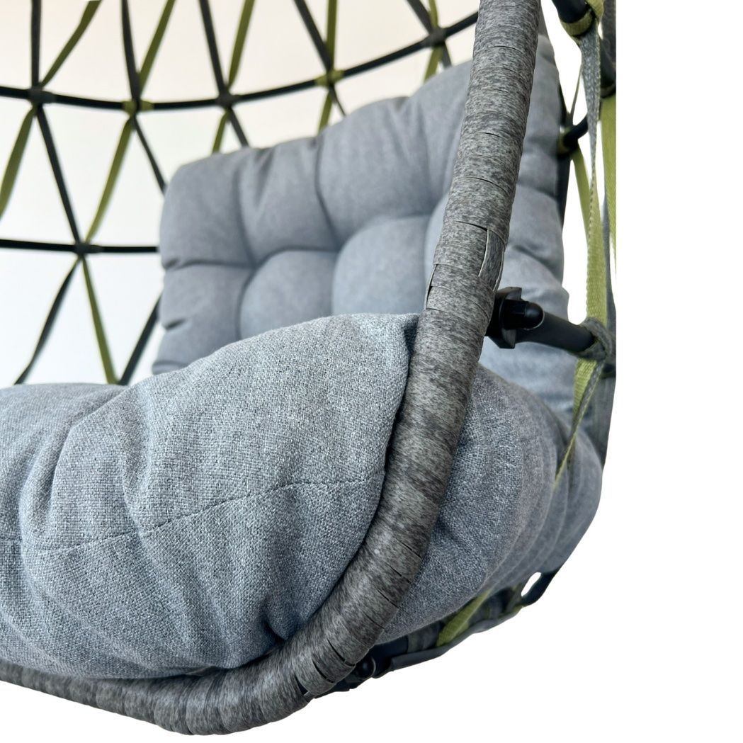 Gartenhängesitze: Hängesessel Diamond-Band Grau/Grün – Neu und originalverpackt aus Ermatingen von MyHappyHome 7