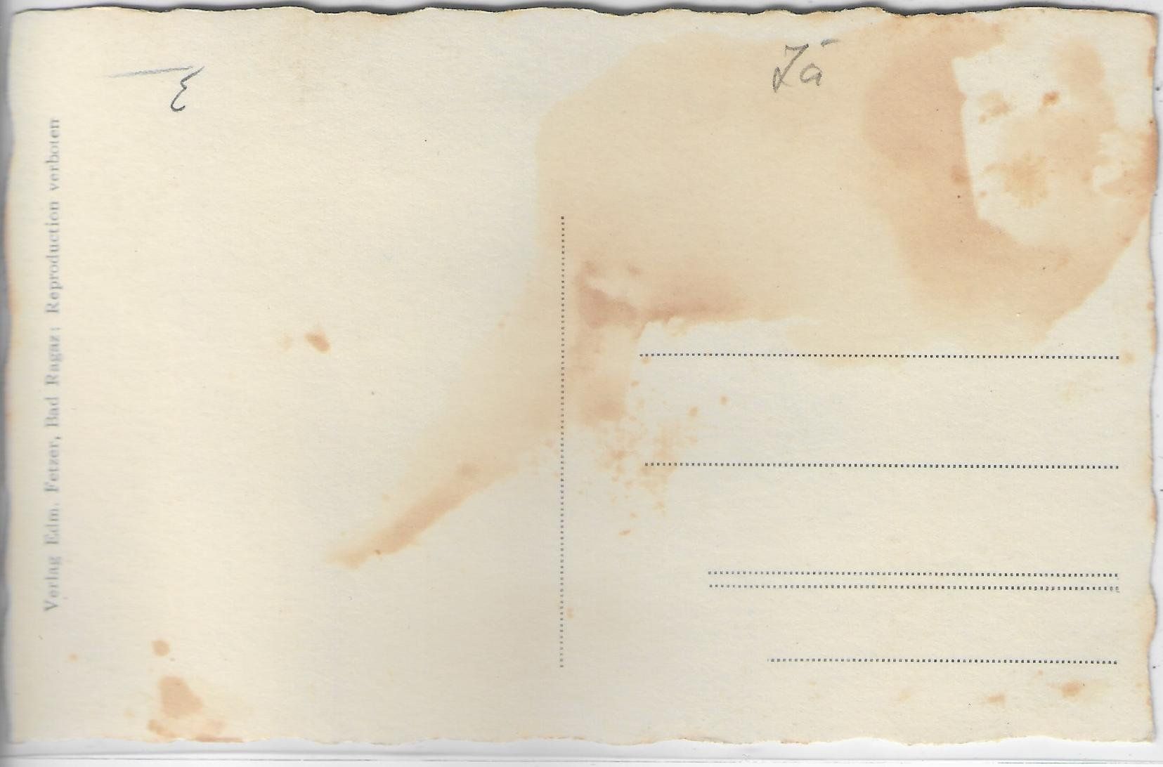 Cartoline postali: Bad Ragaz mit Monteluna – Usato da Ettingen venduto da Kartenplanet 1