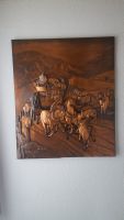 3D Kupferbild Gotthard Postkutsche