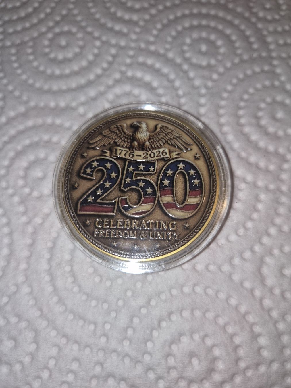 Toutes les monnaies: Pièce commémorative 250 ans USA – Neuf (Voir description) à Senèdes par hen_fw8b 1