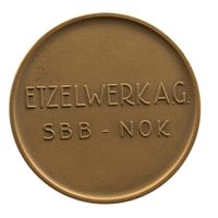 Medaille Etzelwerk A.G. 1937 SBB - NOK
