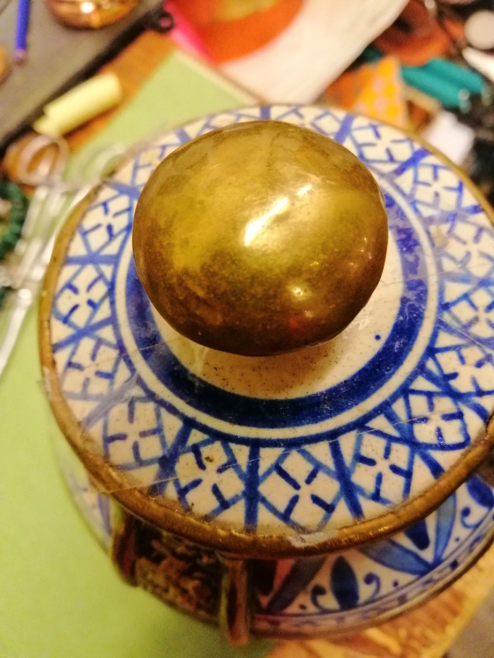 Töpfe: Vintage Dose Marokko, Handarbeit – Gebraucht aus Rheinfelden von Cleopatra2000 4
