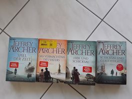 4 Jeffrey Archer Romane gebraucht guter Zustand