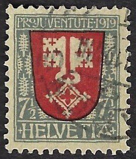 Tutti i francobolli: Satz Pro Juventute 1919, gestempelt – Usato da Luzern venduto da Einh0rn 3