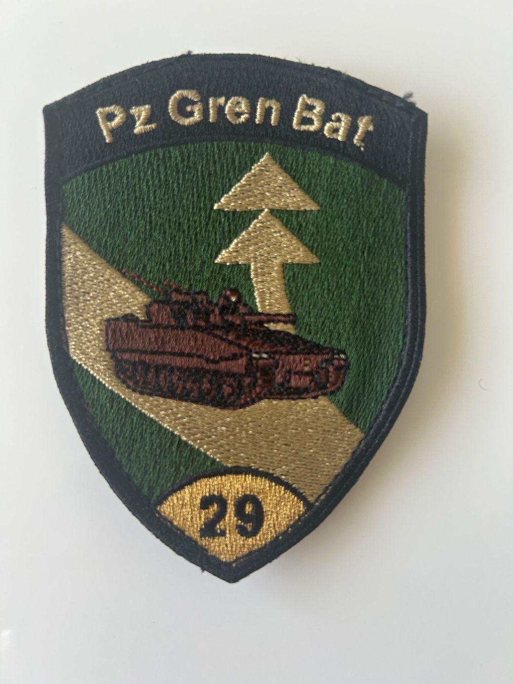 Schweizer Armee Toppe: Patch Panzergrenadiere Schweizer Armee – Usato da Hausen am Albis venduto da MACV62