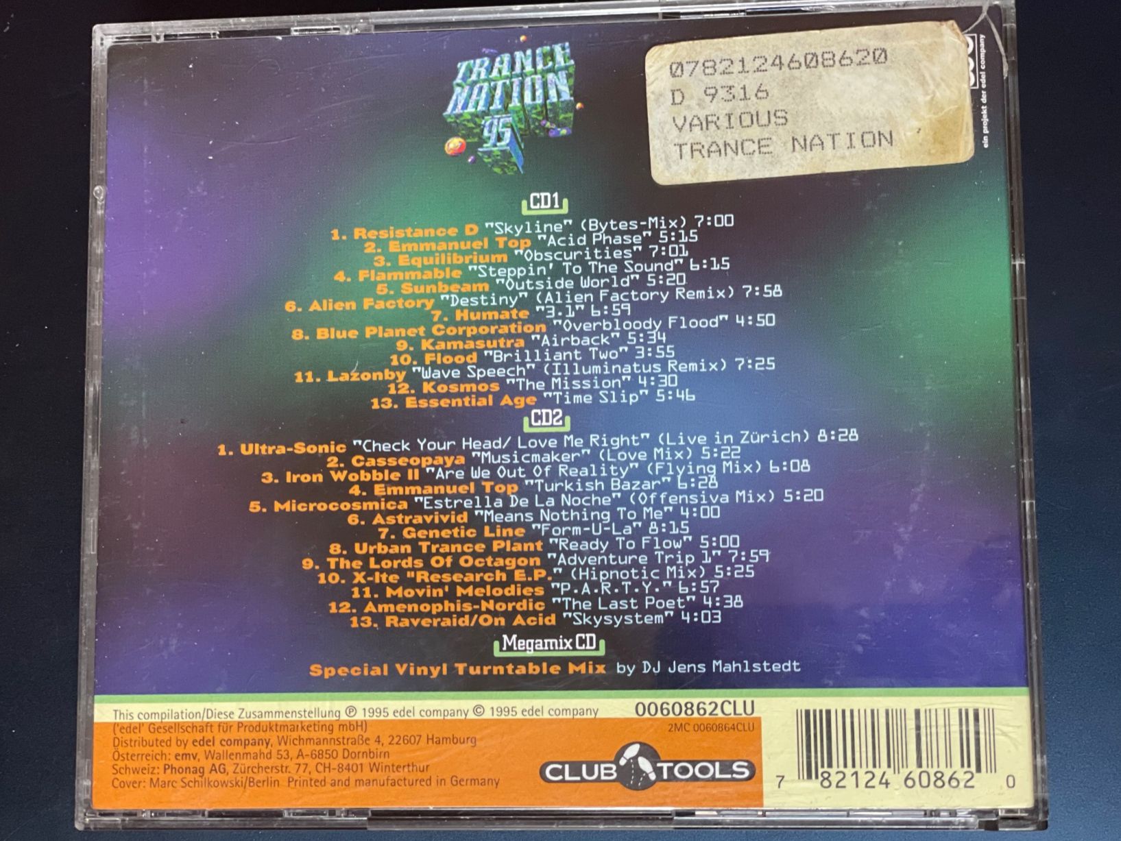 CD: Trance Nation - Turntable Mix - Techno Rave – Usato da Muri b. Bern venduto da AdidasCollector 3