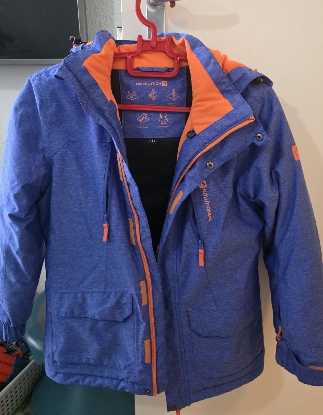 Jacken & Mäntel: TreVolution Kids' Ski Jacket Size 152, Blue/Orange – Neu (gemäss Beschreibung) aus Muri b. Bern von wan_h55r