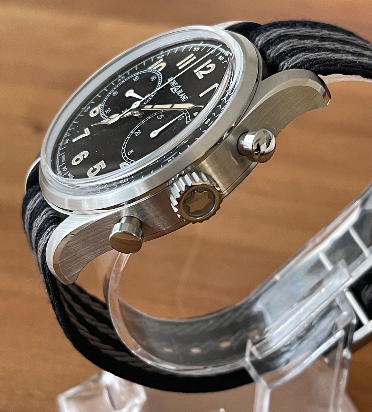 Montblanc Orologi: Montblanc 1858 Automatic Chronograph Ref 117835 VP 4200.- – Nuovo e nell'imballaggio originale da Embrach venduto da Canderau 4