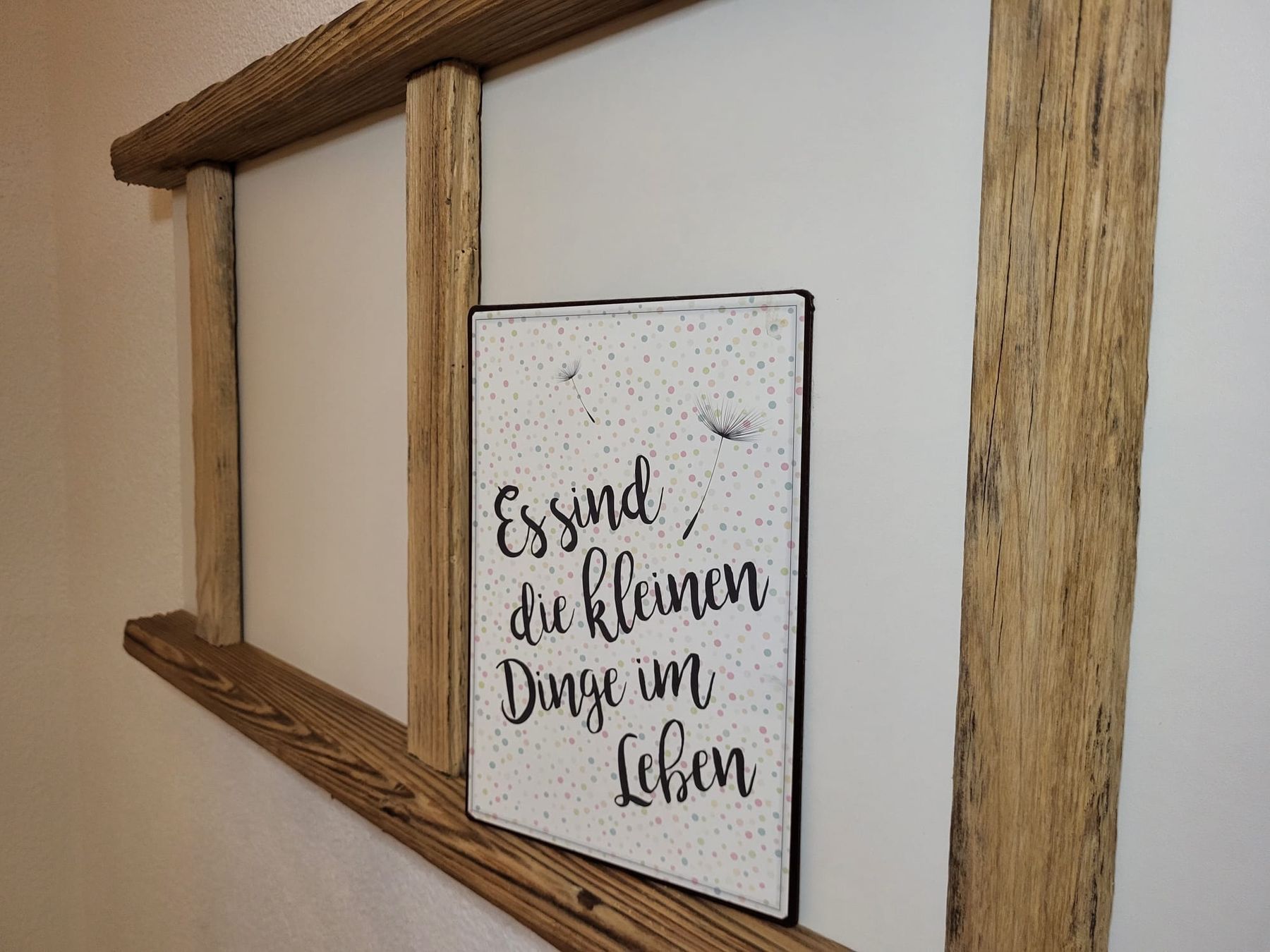 Scale: Holzleiter Pinwand Bilderrahmen – Usato da St Gallen venduto da keller020 4