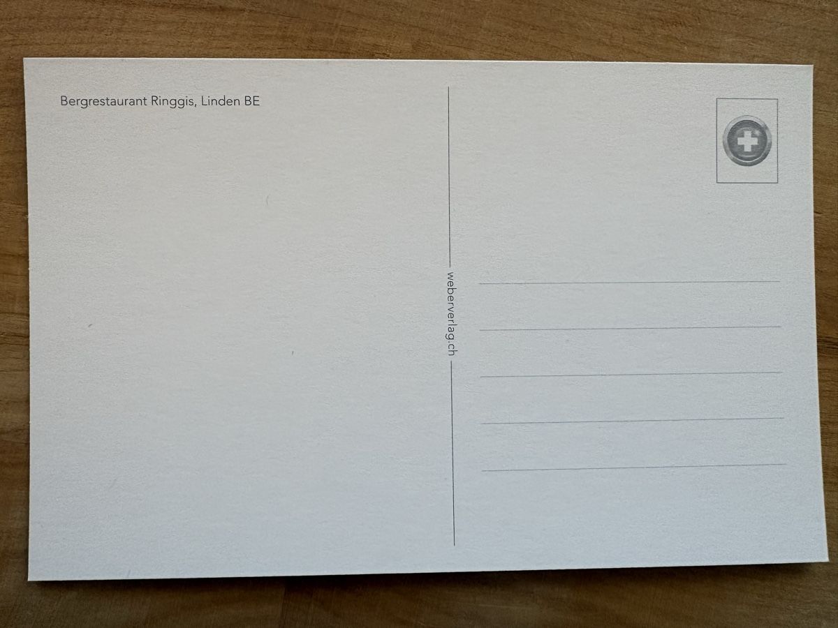 Cartoline postali: AK von Bergrestaurant Ringgis Linde – Nuovo (secondo la descrizione) da Rümlang venduto da Kartenpost1 1