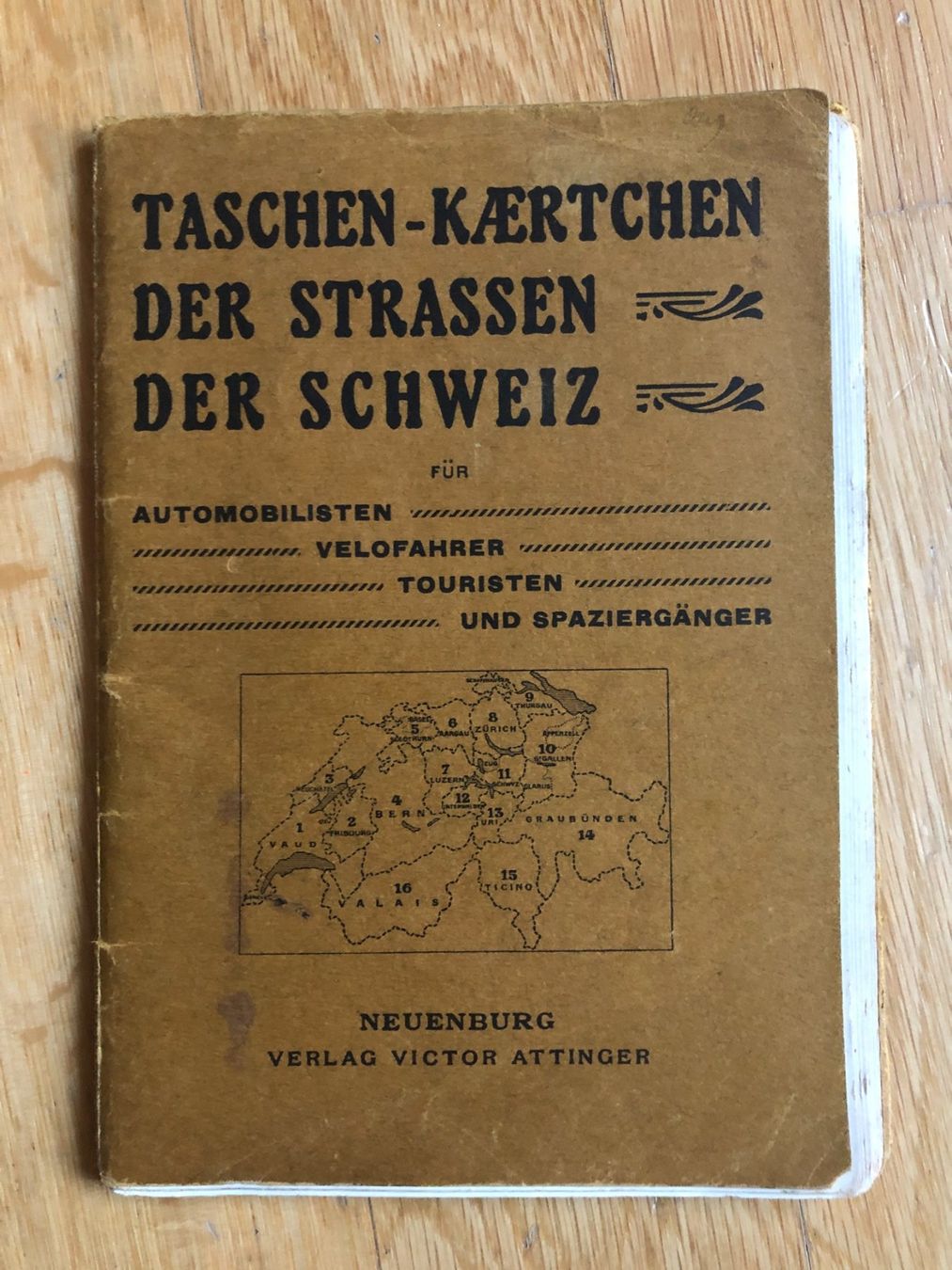 Landkarten & Atlanten: Taschen-Kärtchen der Strassen der Schweiz – Gebraucht aus Zürich von allp