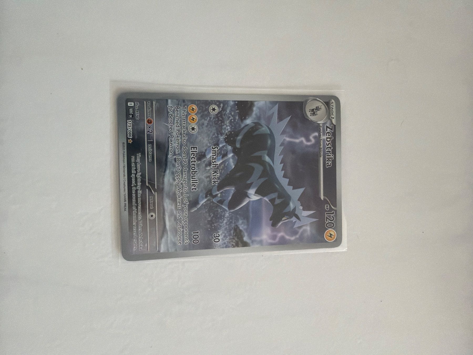 Pokémon Carte collezionabili: POKEMON ZEBSTRIKA 115/086 – Nuovo (secondo la descrizione) da Fahrweid venduto da Celo8953