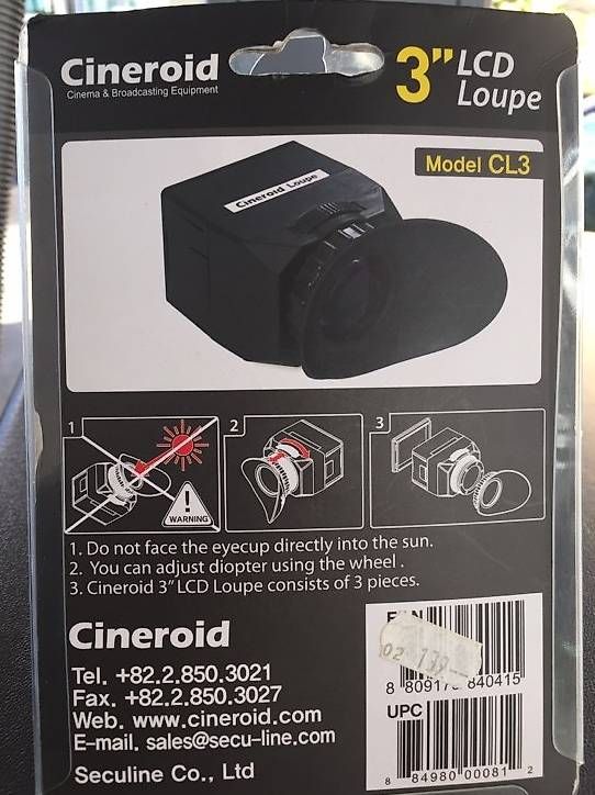 Objectifs: Cinoroid 3" Viewfinder. – D'occasion à Lutry par Tim3573 1