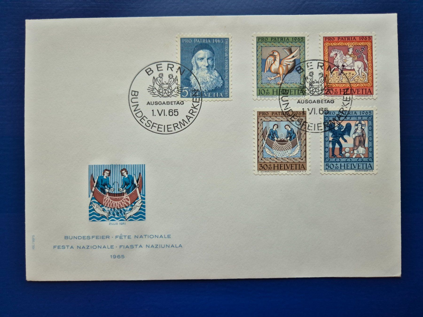 Tutti i francobolli: Bundesfeiermarken 1965 Ersttagsbrief 1.VI.65 – Nuovo (secondo la descrizione) da Seewen SZ venduto da SuperpumaDisplayTeam