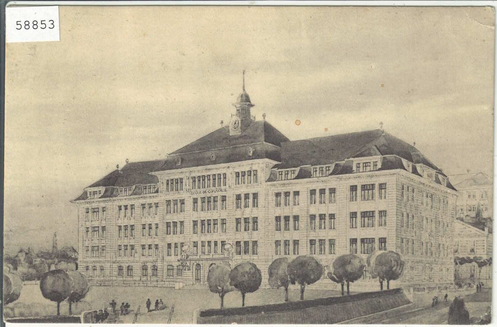 Cartoline postali: Lausanne - Ecole Superieure de Commerce – Usato da Ettingen venduto da Kartenplanet