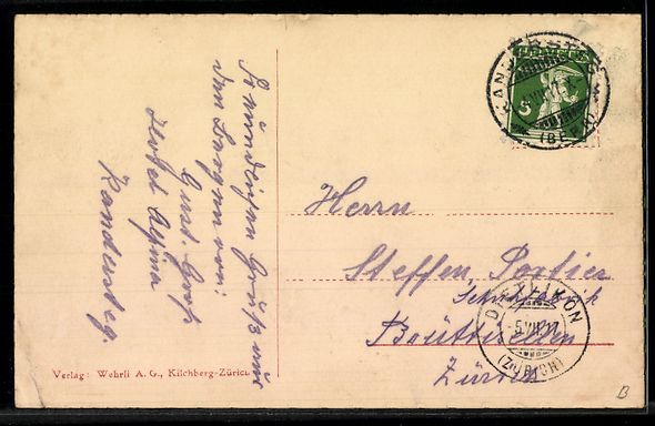 Cartoline postali: AK Frutigen, Kanderviadukt und Tellenburg – Usato da Berlin venduto da bartko-reher 1