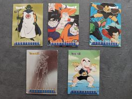 5er-Set originaler Vintage Dragon Ball Z Sammelkarten