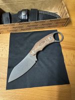 LionSteel H1 Skinner CVN Natural Canvas Micarta M390 Stahl