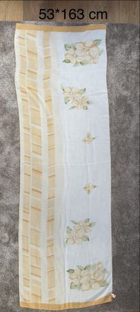 Écharpe longue vintage Afibel – 53x163 cm