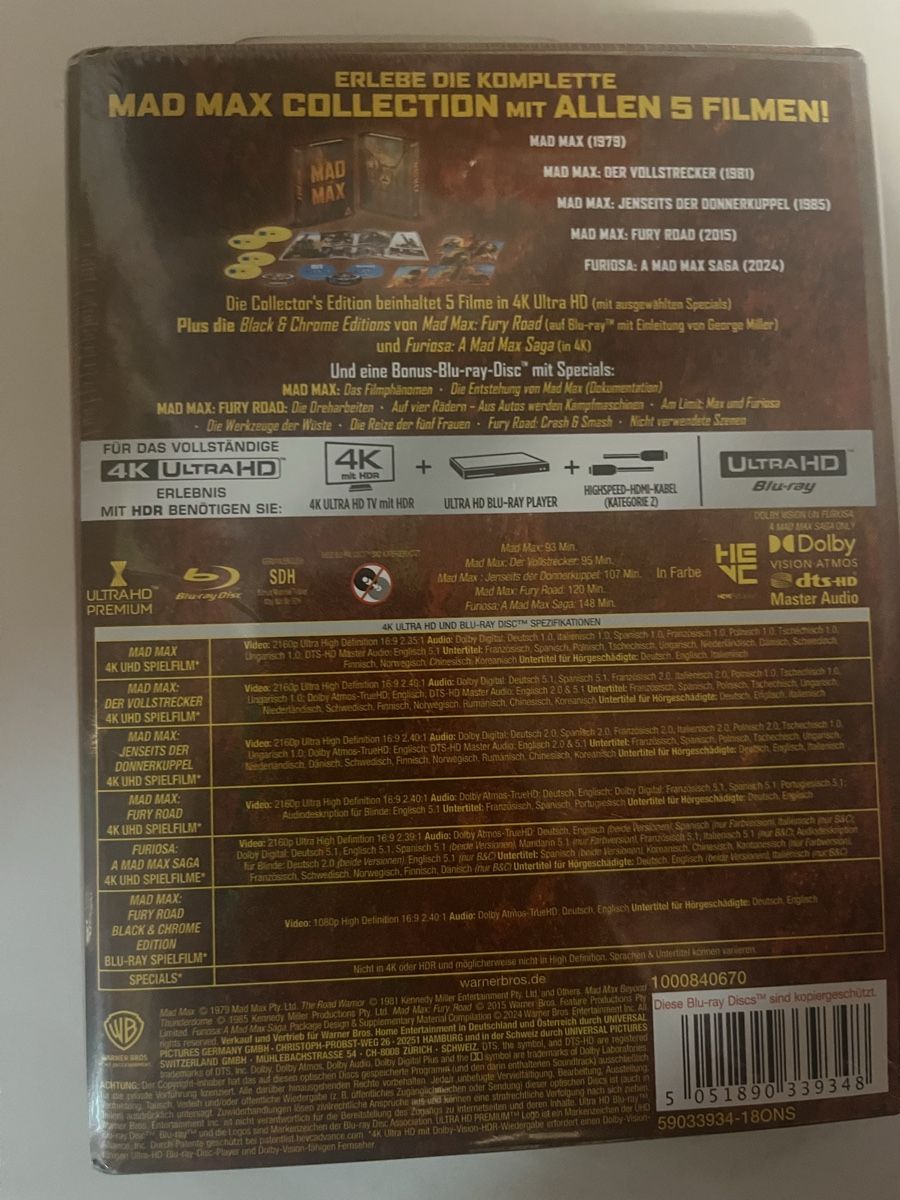 Tutti i DVDs: Mad Max Collector's Edition – Nuovo e nell'imballaggio originale da Lengnau BE venduto da ruefli85 2