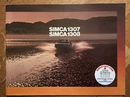 SIMCA 1307 / 1308 Prospekt 1976 catalogue Suisse français
