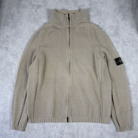 Gilet Zippé Stone Island Vintage 1999 Beige - L