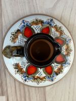 Antike GLASUR-KERAMIK-KANNE / zirka 1961 / Top-Zustand