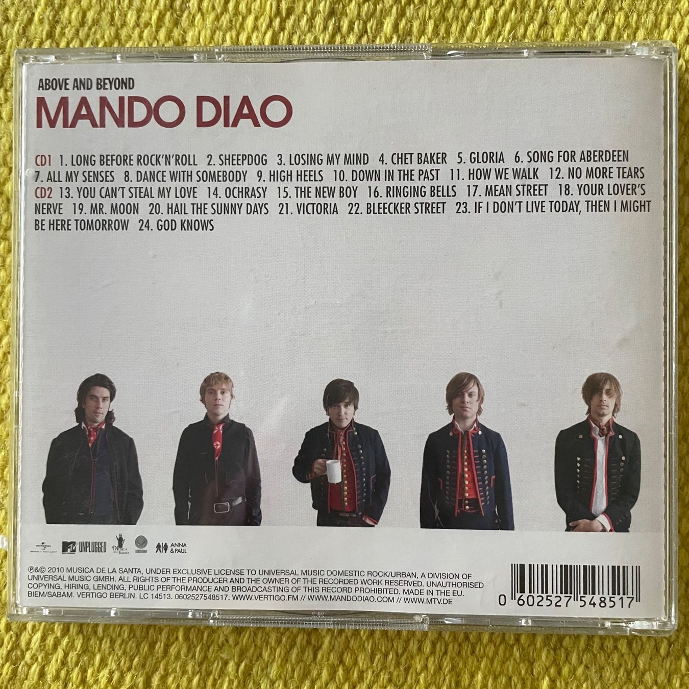 CDs: MANDO DIAO-2CD MTV UNPLUGGED ABOVE AND BEYOND – Gebraucht aus Rorschacherberg von CD-Roli 1