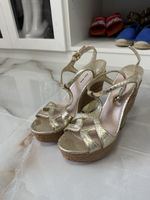 Miu Miu Plateau Sandaletten Gold Gr. 39 – Y2K
