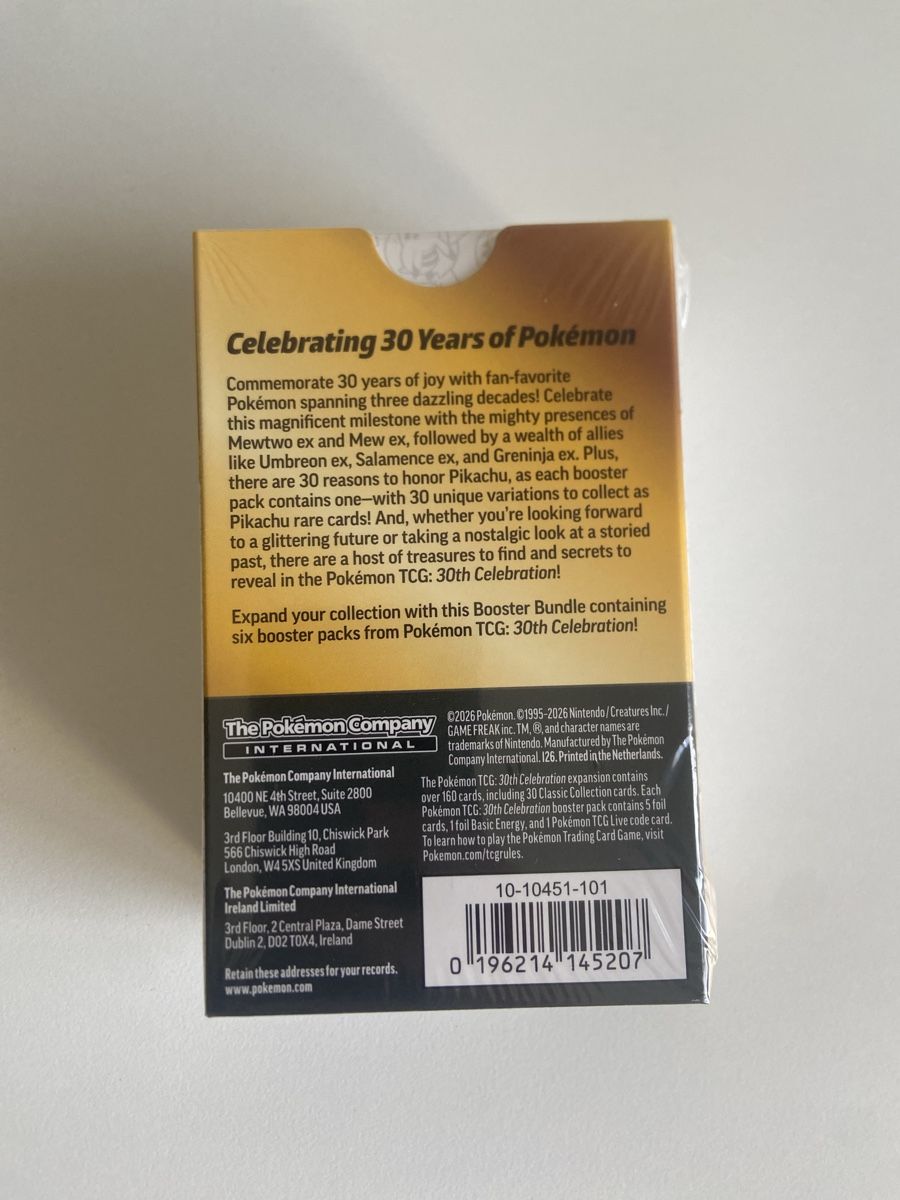 Pokémon Cartes à collectionner: pokemen 30th celebration booster bundle en – Neuf avec emballage d'origine à Stäfa par JamesO03 1