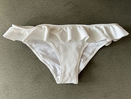 Weisses Bikini-Hösli mit Rüschen, H&M, Grösse 36, Neu