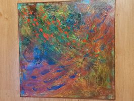 Painting: "In Zeiten wie diesen", 58 x 58 cm canvas frame
