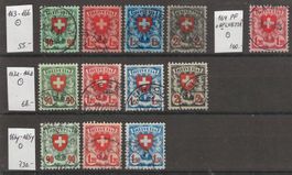 1924 : 40 : alle Ausgaben "Wappenmuster" KP 950.--