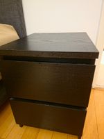 Ikea Nachttisch schwarz mit zwei Schubladen guter Zustand