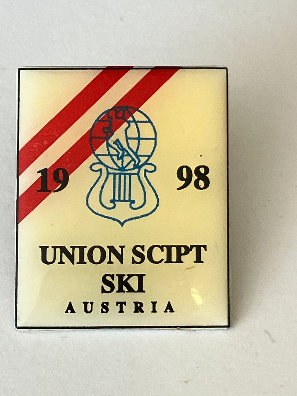 Plaketten & Abzeichen: 1 Pin Union Scipt Ski Austria – Gebraucht aus Basel von djwwpp