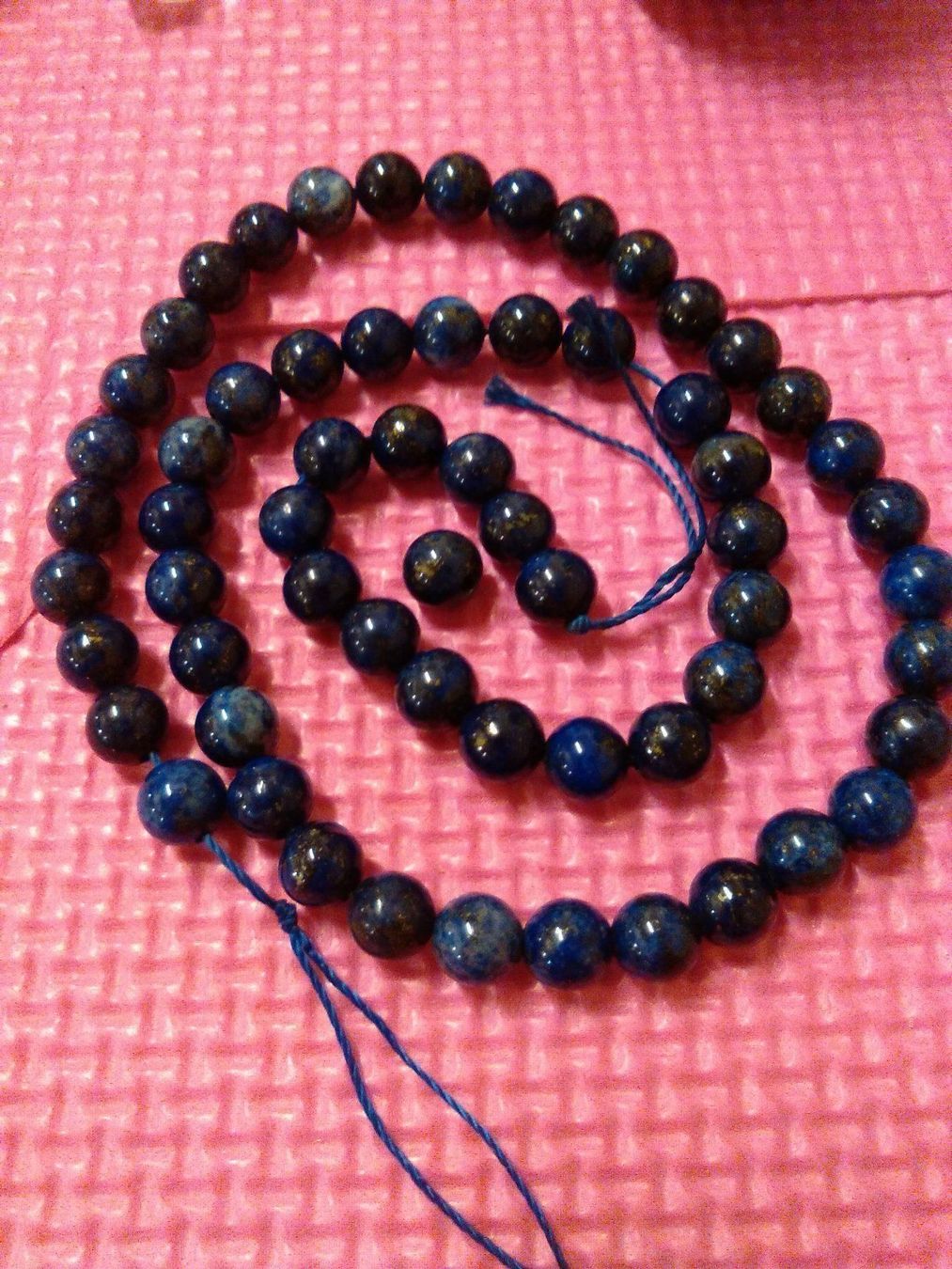 Catenine: STRAND LAPISLAZULI;;BLAU UND WEISS – Nuovo (secondo la descrizione) da Basel venduto da bijoutrie_4 4