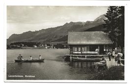 Lenzerheide (GR) See mit Bootshaus - Ruderboot - 1940