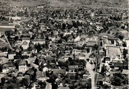 Menziken AG Flugaufnahme Nr.55632 , ca.1950